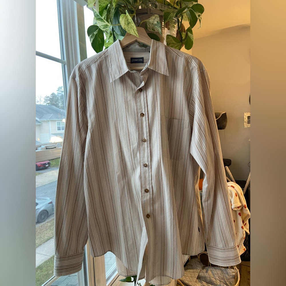 St. John’s Bay Collar Shirt Size Medium, Oversized  Boyfriend Shirt